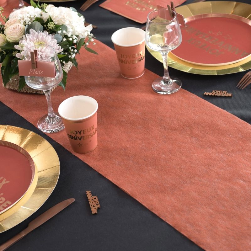 Chemin de table vichy retro 28 cm x 5 m