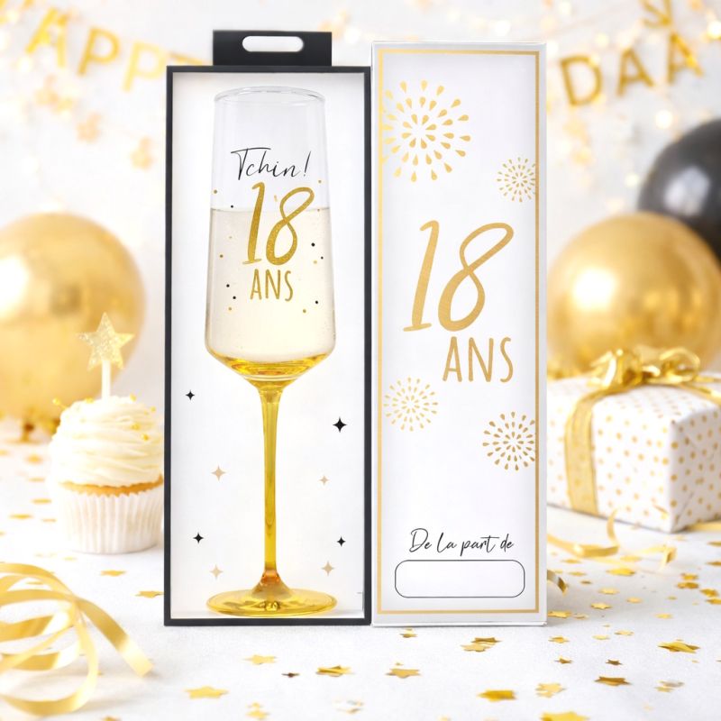 Flûte à champagne gravé et personnalisé