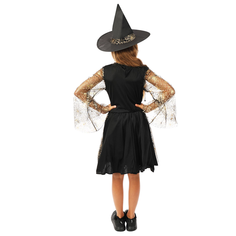 Collant Sorcière Halloween Vert à Pois - Taille 7-10 Ans - Neuf Avec étiquettes - PLDZ