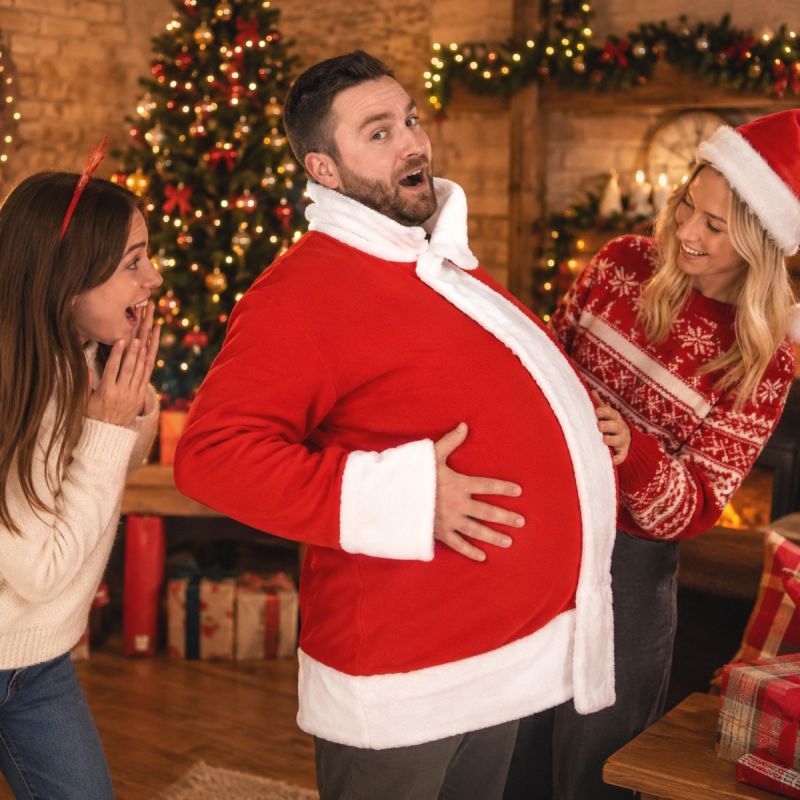 Ventre gonflable de bossu femme enceinte Père Noël adulte, achat de Accessoires sur