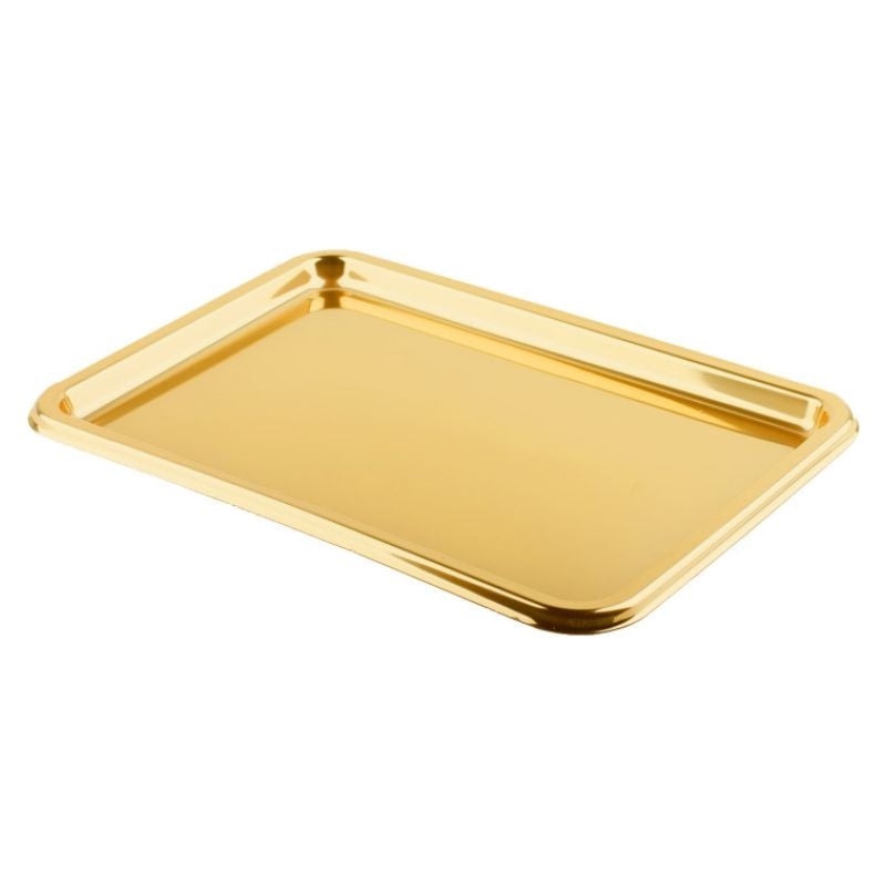 Lot De 2 Plateaux De Service Ronds Elya – Verre Doré 35,7 Cm – Paris Prix