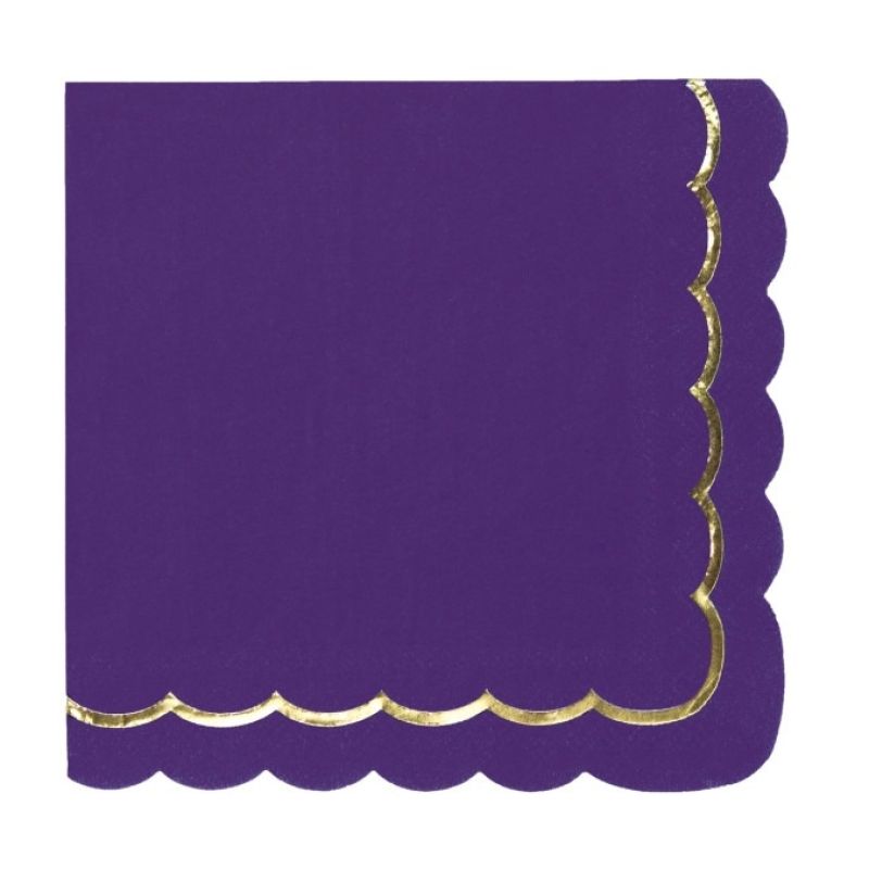 16 Serviettes Festonnées Bleu Pastel et Or pour l'anniversaire de votre 16 Serviettes Festonnées Bleu Pastel et Or pour l'anniversaire de votre