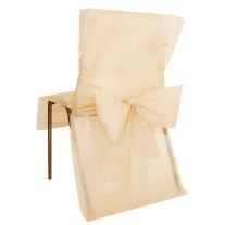 Nappe ronde jetable blanche 240cm - Nappe en intissé pas cher - 9.60€