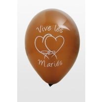 Ballon vive les mariés bordeaux x8, deco salle mariage - Badaboum