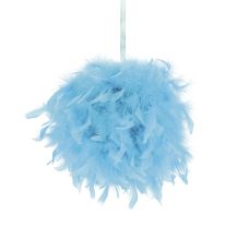 Boa en plumes bleues 65g