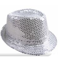 Chapeau borsalino à sequins rouge adulte : Deguise-toi, achat de