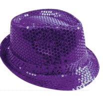 Chapeau Borsalino simple Fluo pour adulte - Couleur au Choix - Jour de Fête  - Accessoires - Carnaval