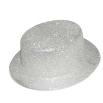 Chapeau melon paillettes rouge/Déguisements/Articles de fête