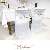 Chemin de table anniversaire rose gold métallique REF/6646