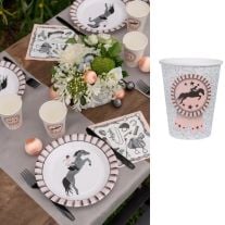 10 assiettes en carton Kraft 23 cm pour mariage et fêtes– Dragées Anahita.