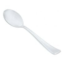 Cuillère à soupe en plastique blanc de 15,5 cm - Cuillère à soupe en  plastique blanc de 15,5 cm, Fabricant de fourchettes et cuillères  compostables fabriquées à Taiwan