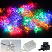 Guirlande lumineuse à piles 1 m Multicolore 100 LED - Décoration lumineuse  - Eminza