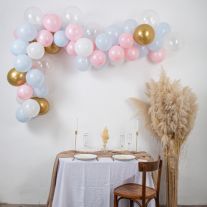 Arche Ballon Mariage Blanc Feuilles de Palme Ivoire La Sublime