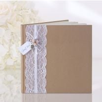 Kit voiture mariage romantique jute et dentelle pas cher - Badaboum