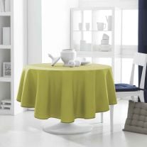 Nappe en tissu rectangle Menthe 150x250cm, nappe en tissu pas cher -  Badaboum