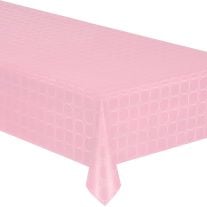 Pro Nappe - Réf R480001I - 1 Nappe jetable papier damassé en rouleau 100 M  de long X 1,20 M de large - Couleur blanche - Papier damassé au motif