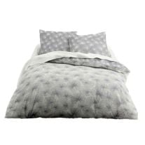 Parure de lit 2 personnes flanelle Nellie, linge de lit pas cher - Badaboum