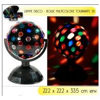 24€ sur Boule à facettes 30 cm + moteur avec 18 LEDs, Boules à facettes,  Top Prix