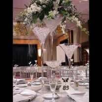 Centre de table Decoration Baptême Fleurs séchées, decoration mariage -  Badaboum