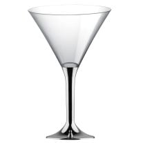 Verre plastique réutilisable Cristal Liseré Or 6 Pièces