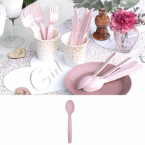 Assiettes Rose en plastique durable 21 cm - Vaisselle jetable réutilisable  pas cher - Badaboum