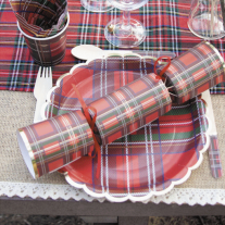 Chemin de Table Tartan 300x30 cm, decoration de table pas cher