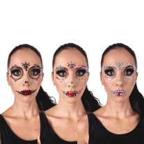 Stickers Muraux LED Halloween Chauve-souris 3D - 16 Pièces Autocollants Fenêtre Porte Décor Effrayant Amovible