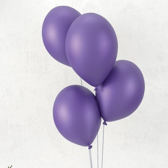 10 ballons chrome violet pas cher - decoration mariage - badaboum