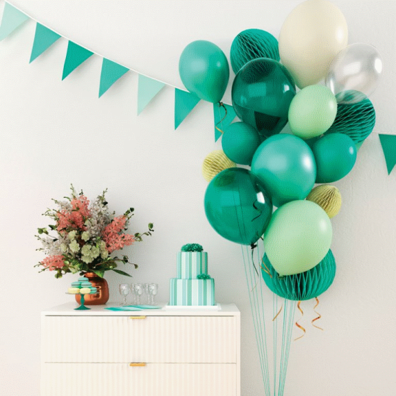 Ballon Mariage Vert pas cher deco fetes Badaboum