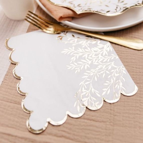 GRANDES Serviettes de Table Papier Mariage