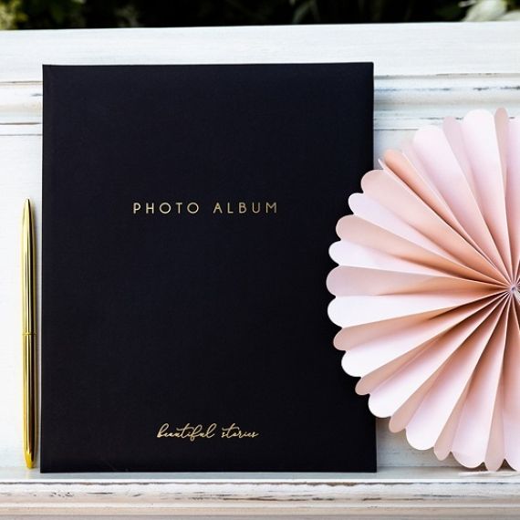 Album photo mariage luxe Noir, decoration mariage - Badaboum