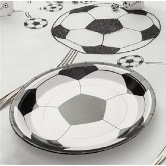 petites assiettes football ballon de foot anniversaire enfants