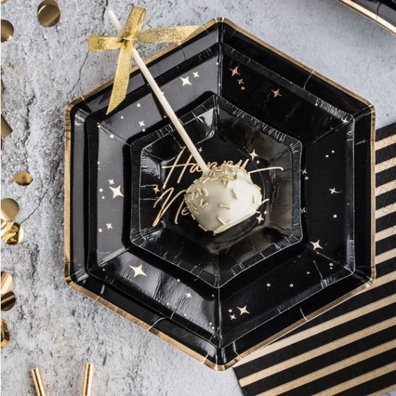 10 pièces Assiette jetable Noël flocon de neige