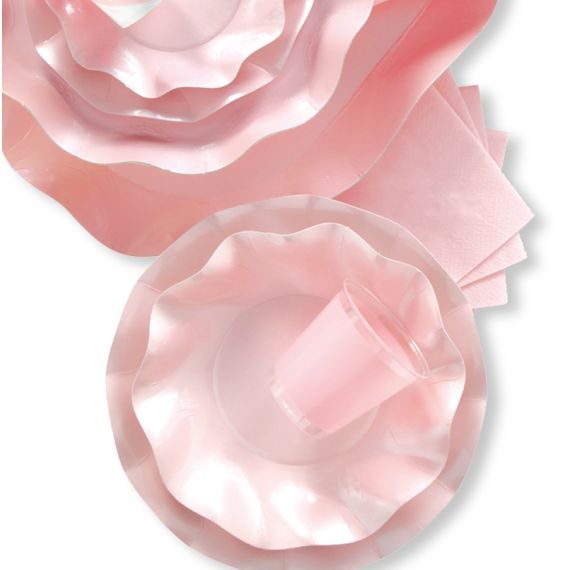 Plateau jetable en carton - 24x33 cm - Rose - Lot de 5 - Cdiscount Maison