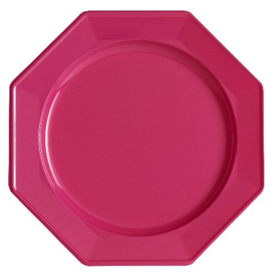 ASSIETTE JETABLE ROUGE 24cm