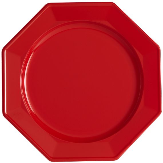 ASSIETTE JETABLE ROUGE 24cm