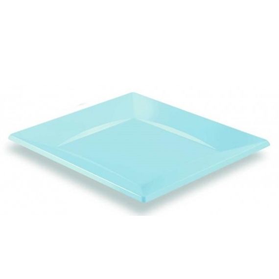 Assiette jetable plastique semi rigide Bleu Ciel idéale pour bapteme