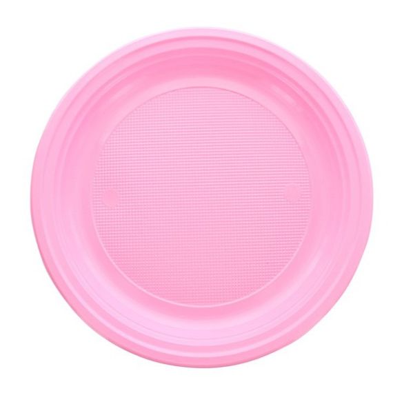 Petite assiette plastique ronde réutilisable Transparente, vaisselle  jetable- Badaboum