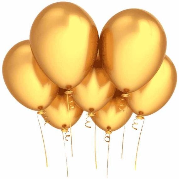 Lot de 24 Ballons de baudruche Blanc nacré, Diam. 30 cm, en latex