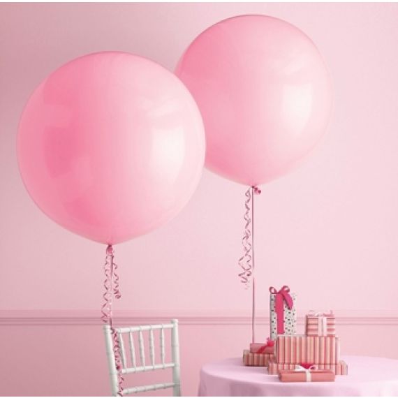 Ballon Gonflable transparent avec coeur rose, deco mariage - Badaboum