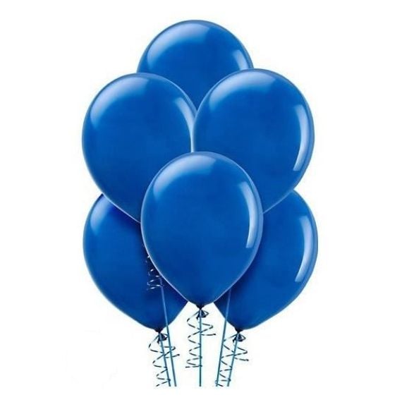 Ballon Chiffre 6 Bleu 30cm, decoration salle pas cher - Badaboum