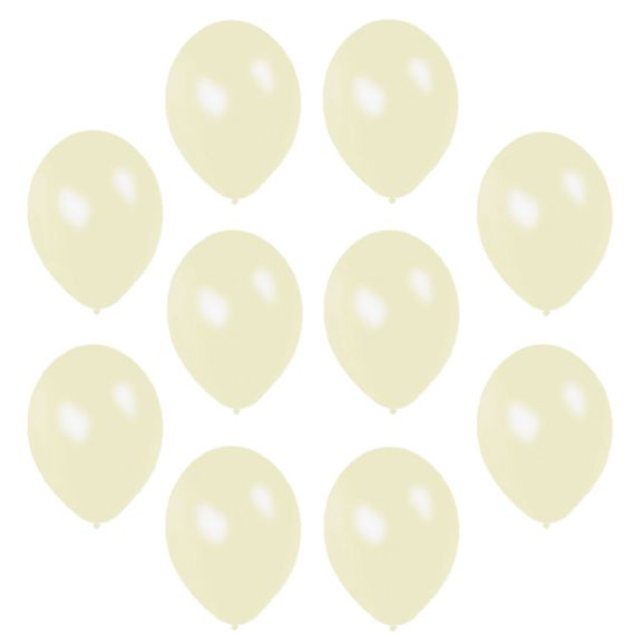 Sachet 20 ballons blanc nacre