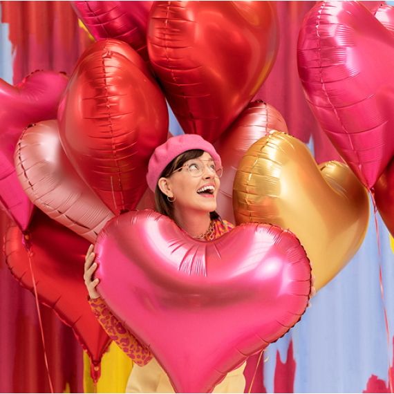 Ballon Mylar Coeur rouge (red)