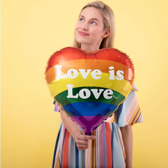 Ballon mylar Love is Love, Ballon gonflable mariage - Badaboum