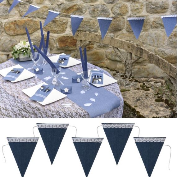 Branche Décorative Bleu Marine, deco mariage - Badaboum