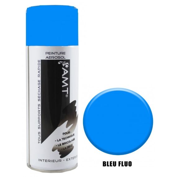 Acheter Bombe de Peinture aerosol Bleu Fluo pas cher - Badaboum