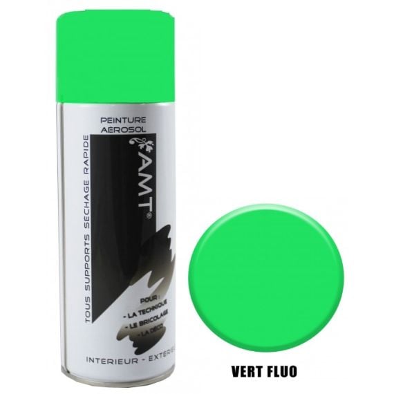 Achat Bombe de Peinture Aerosol Vert Fluo 400 mL - Badaboum