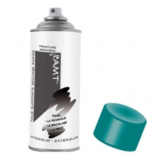 Peinture Aérosol Bleu turquoise 400ml, peinture pas chere - Badaboum