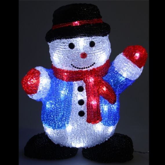 Figurine de Noël en forme de bonhomme de neige avec 100 LED Blanc froid… Décoration  Lumineuse De Noêl, Extérieur Jardin