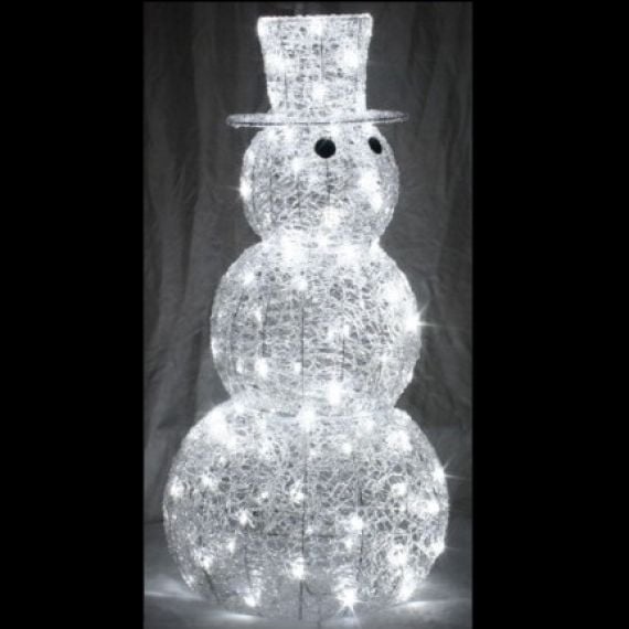 Bonhomme de neige lumineux gonflable géant pour Noël extérieur